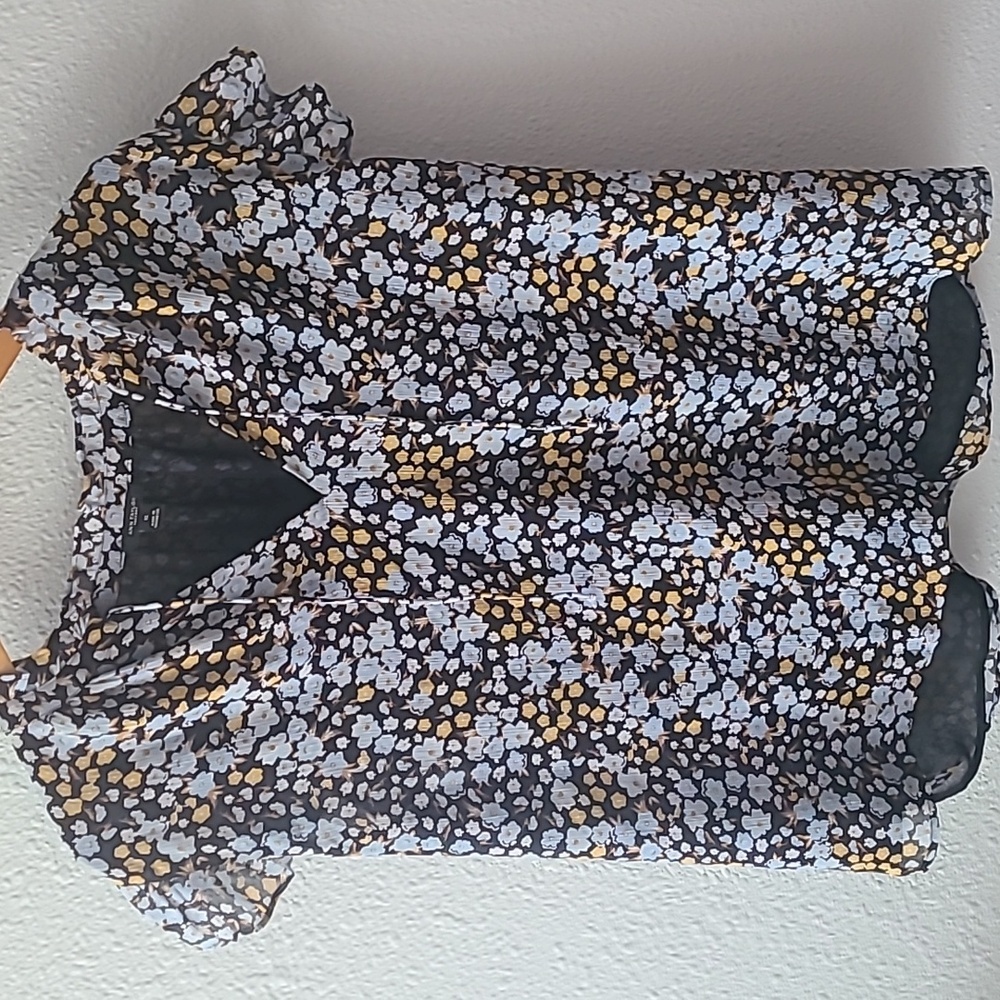 Ann Taylor Flowy Floral Top, XL